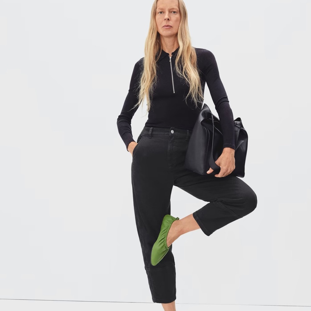 EVERLANE The Utility Barrel Pant Black Size 0